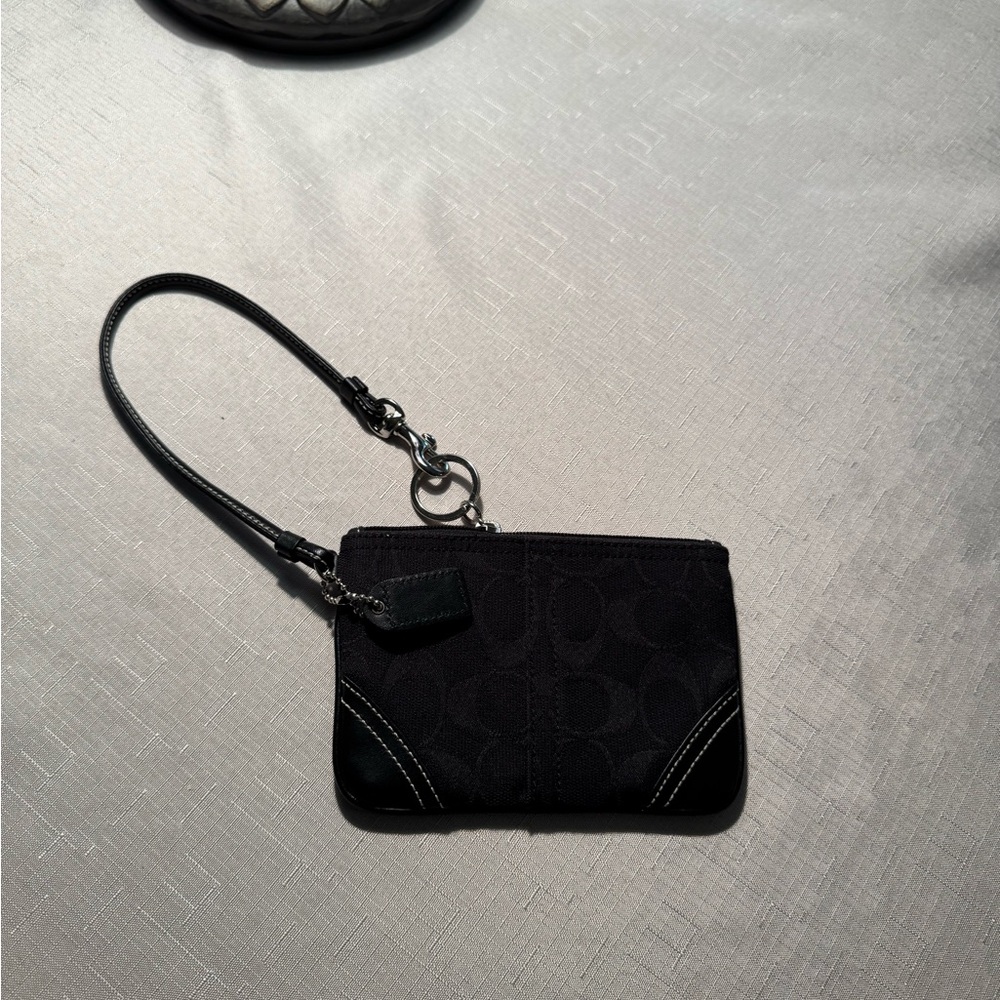 Coach Black Wristlet Clutch